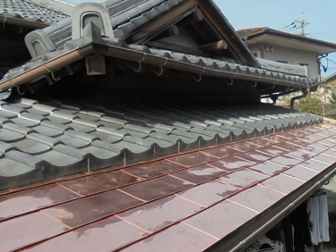 京都郡みやこ町　　一部屋根葺き替え工事　西様邸