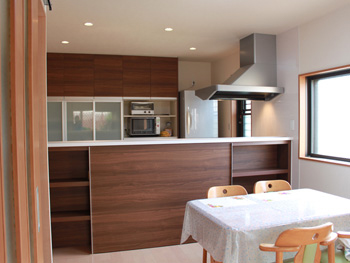 京都郡苅田町 鈴木様 キッチン・リビングリフォーム 間取り変更 工事中の様子