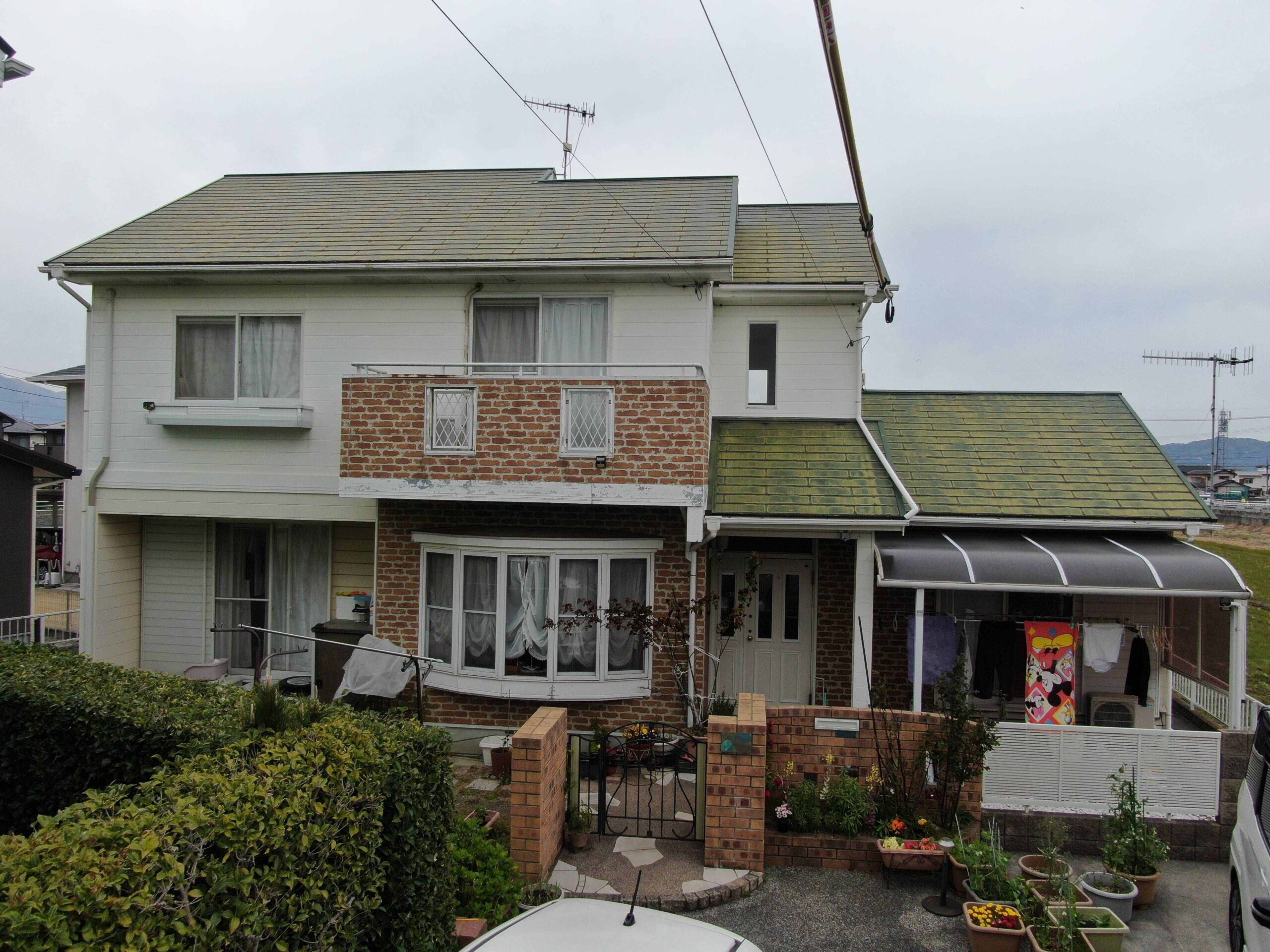 行橋市　屋根カバー工法・外壁塗装　深蔵様邸 Before