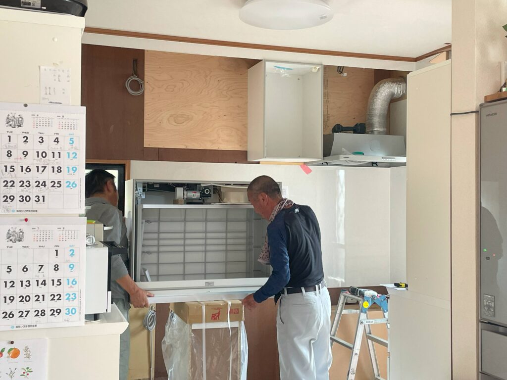 レンジフード・昇降乾燥機取付