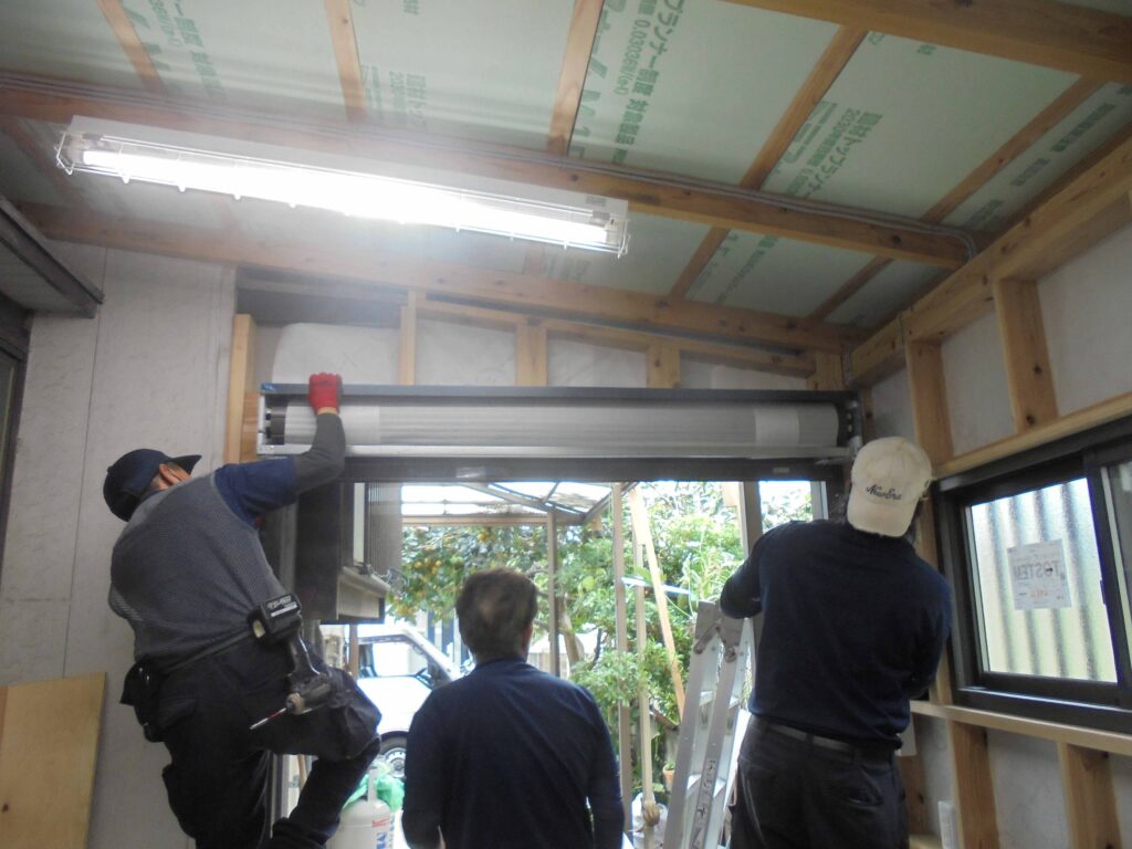 シャッター取付