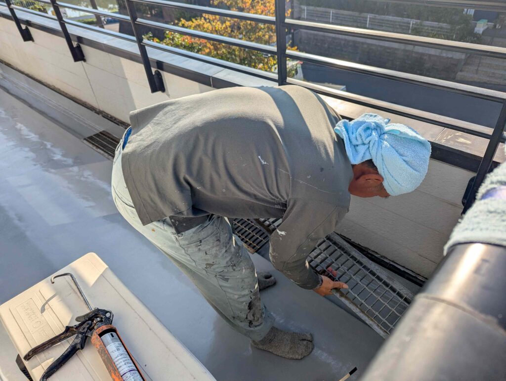 バルコニー防水塗装