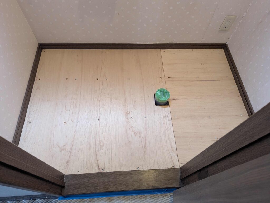 トイレ床下地補強