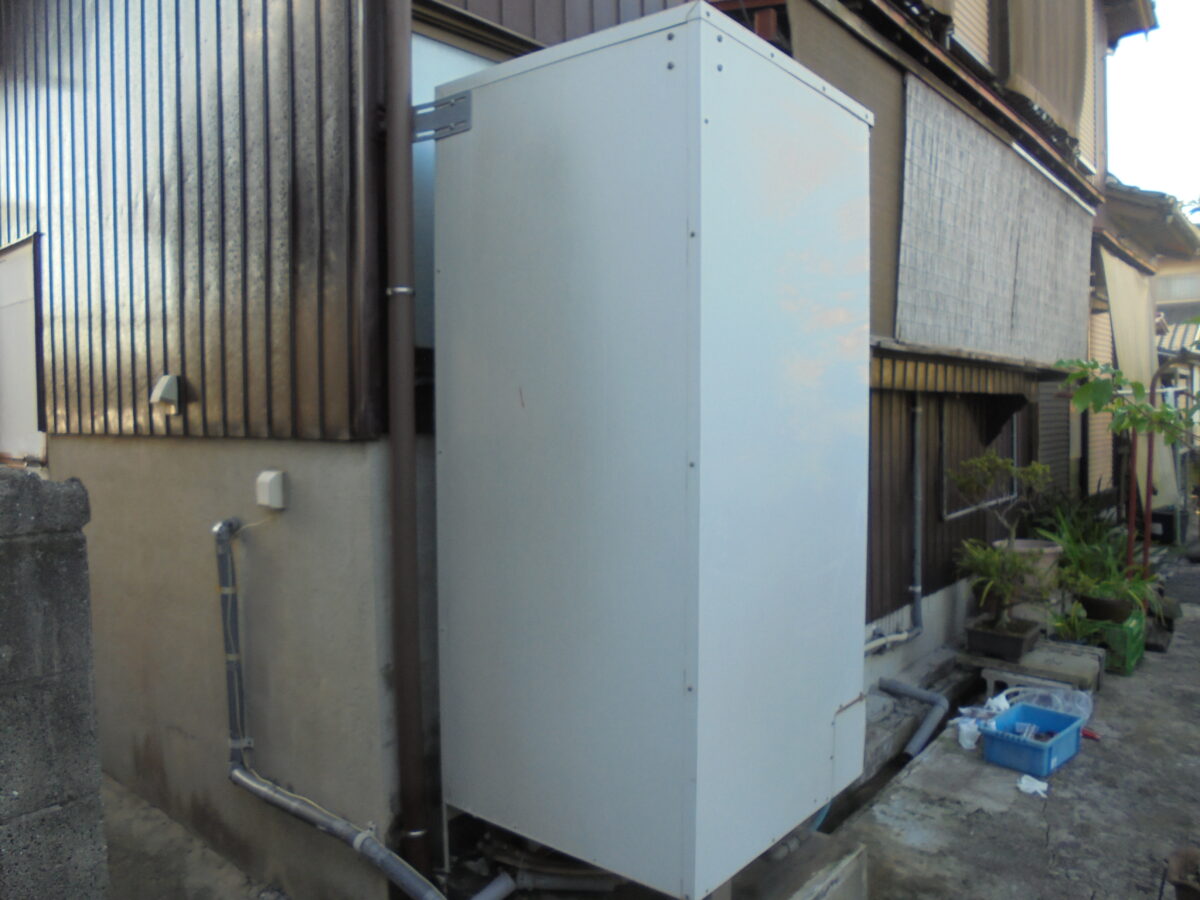 電気温水器→日立製 井戸水用エコキュートへ！